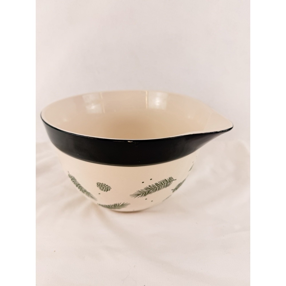MasterClass Bake Shop Large Ceramic Batter Bowl Pour Spout Mixing Bowl